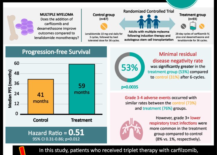 Multiple myeloma management with lenalidomide, bortezomib and ...